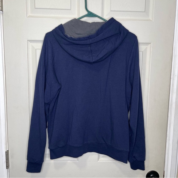 Marine Layer Women's True Navy Lined Hoodie Sz L - Picture 7 of 9